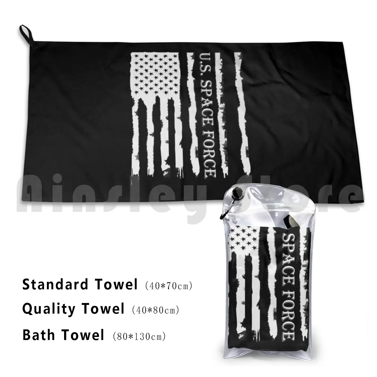 U.s. Space Force American Usa Flag Custom Towel Bath Towel Force Star The Force Awakens Galaxy Jedi Air