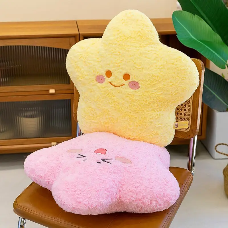 Boneka Bintang Lucu Mainan Plush Penenang Bantal Sofa Hadiah Ulang Tahun Liburan untuk Anak Perempuan