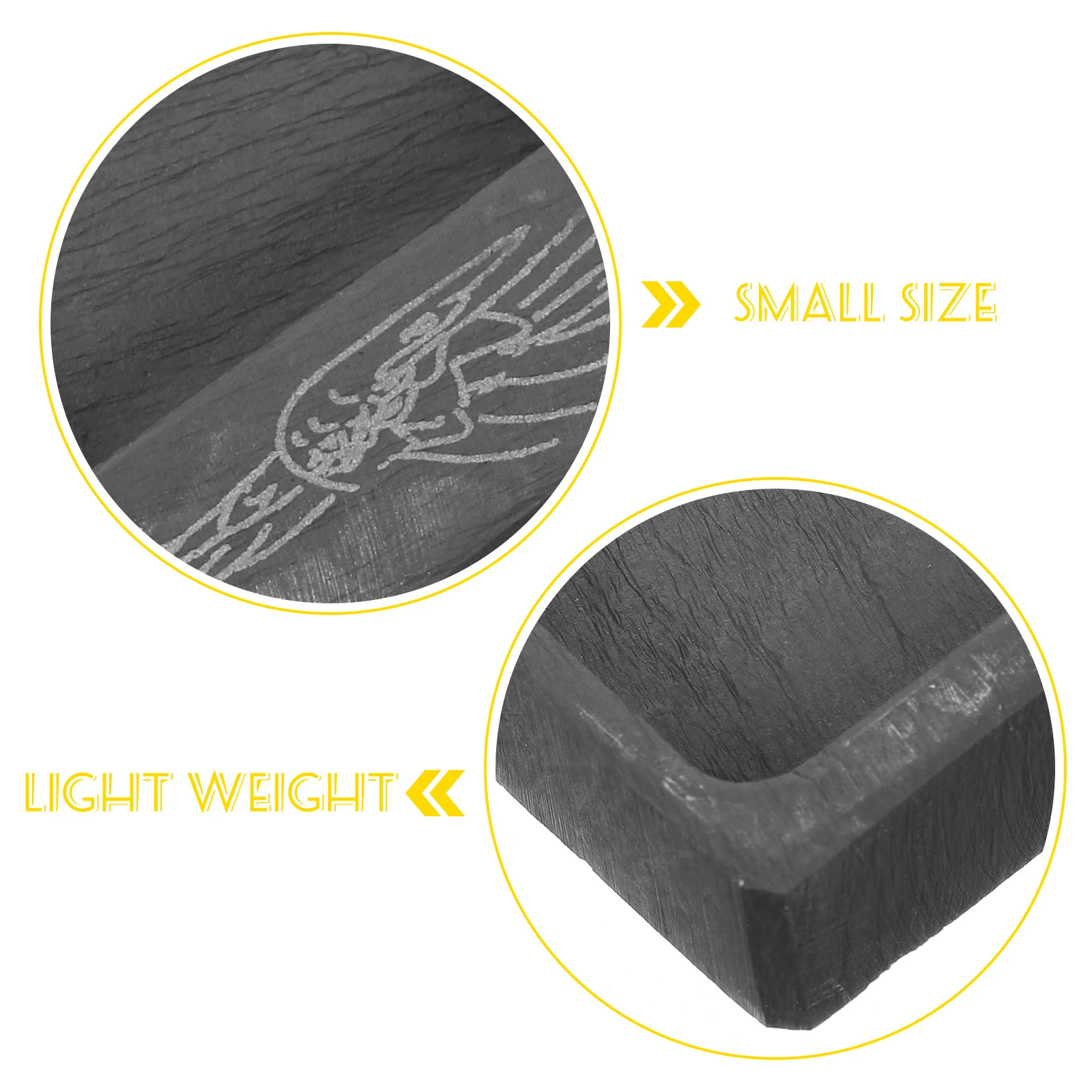 

Retro Style Stone Ink Slab Calligraphy Accessory Long Lasting Wear Resistant Practical Gift for Artists Ink Stone