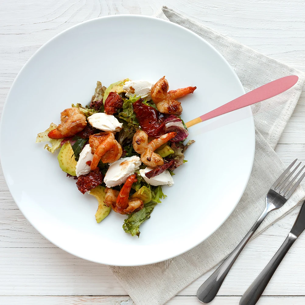 

5pcs Stainless Steel Dessert Forks Lightweight Compact Fruit Forks For Party Appetizer Food Serving Utensils Cupcake Snacks