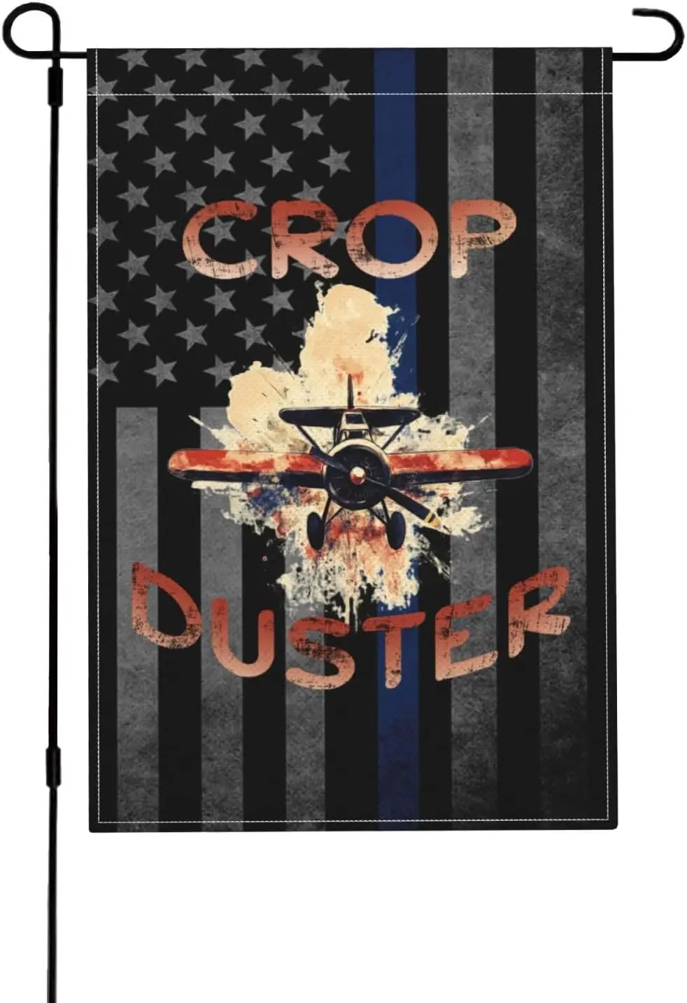 Crop Duster Garden Flag 12x18 Inch - Double Sided Polyester Yard Flag5 LLX PPM