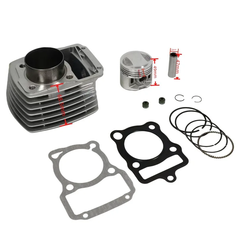 Motorcycle 58.5mm  Cylinder Kit Motor for CG125 MAX155 TMX155 Pin Block Cylinder