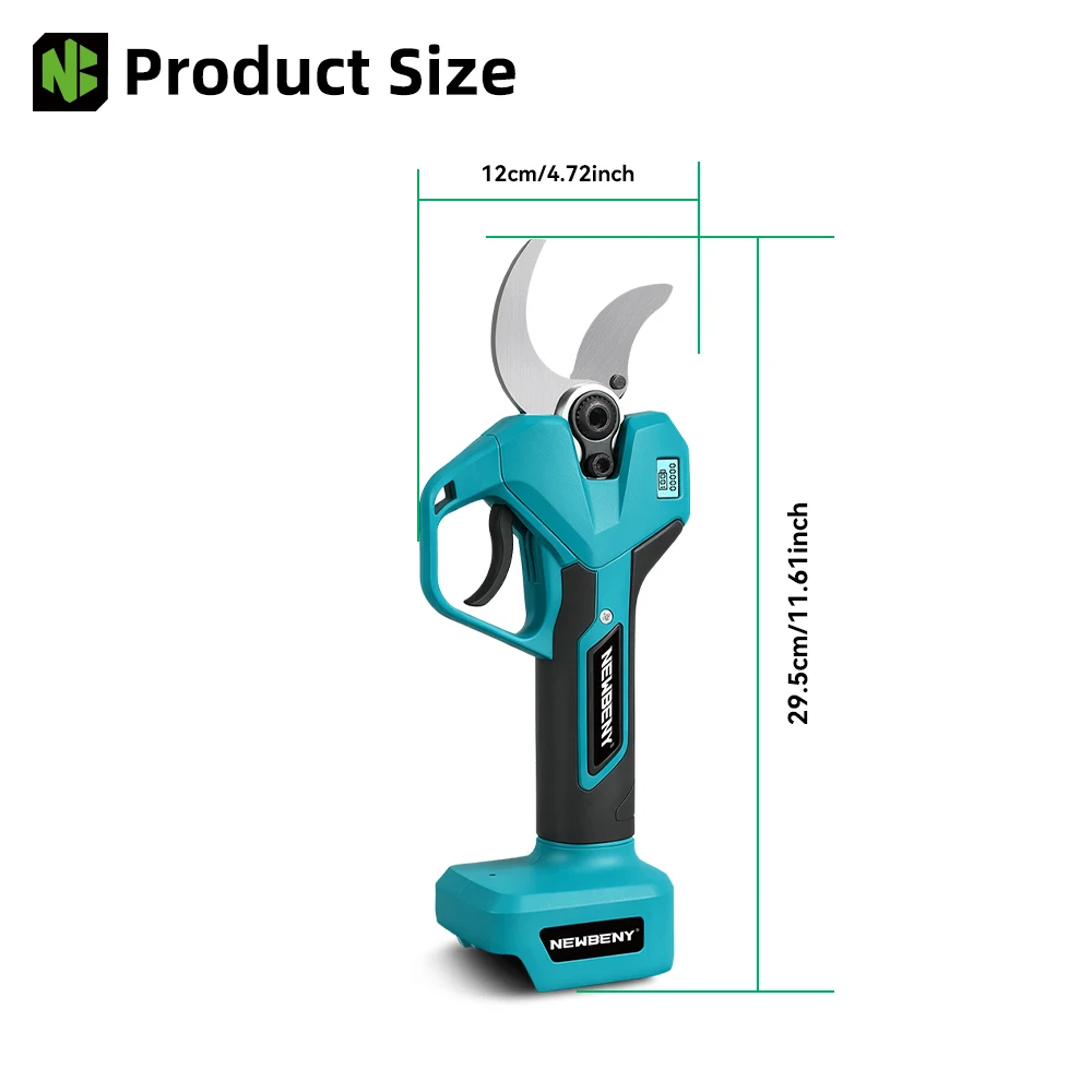 NEWBENY 65MM Bürstenlose Elektrische Schere Kabellose Astschere für Obstbäume Garten-Elektrowerkzeug für Makita-Akkus – Detail 6