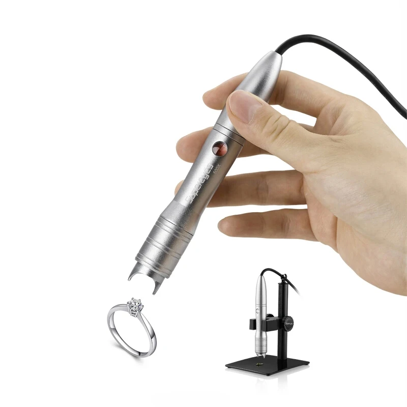 Supereyes A005+ USB Microscope 500X 5MP Hand free Auto Focus Video Digital Microscope Magnifier with Microscope Adjustable Stand