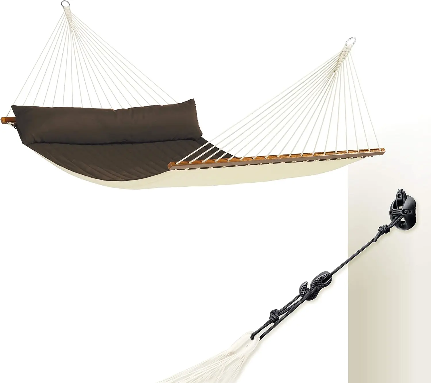 

Гамак с распорной и креплением CasaMount, комплект подвески для стен и потолков — портативный всепогодный уличный гамак для 2 человек.