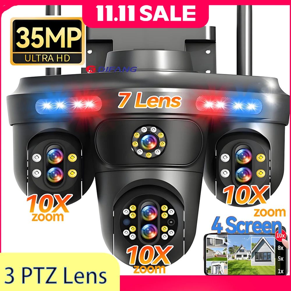 yZ[zDIFANG 35MP WiFi IP J 4 XN[ 7 Y 10X Y[OCX PTZ ZLeBJǐ CCTV ĎJ ƒpOWiFiĎJA3360°PTZ@\tIPJAhEԎFΉ