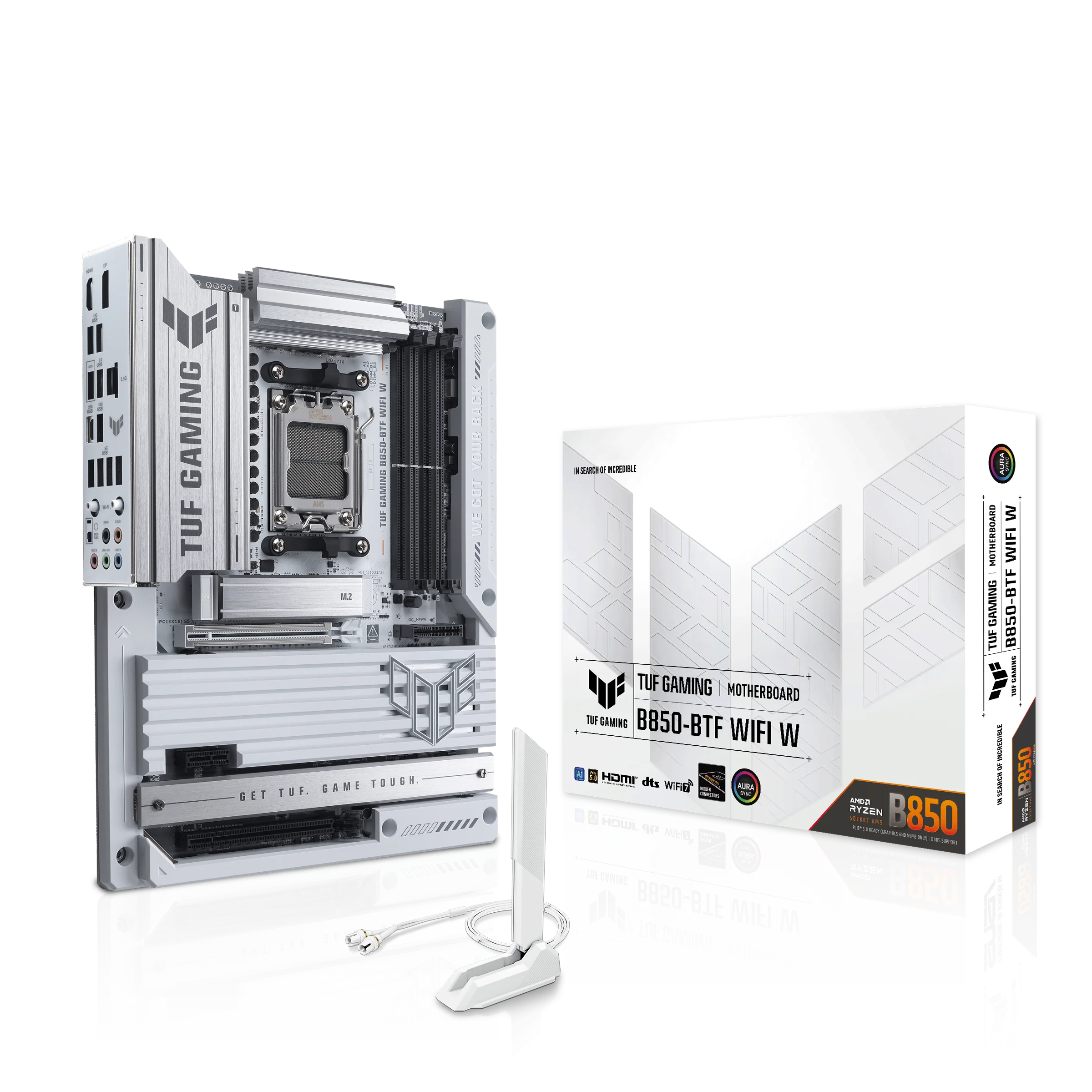 New TUF GAMING B850-BTF WIFI7 Back Plug Hidden Connector PCIE5.0 AM5 B850 Gaming Motherboard Support 9950X3D 9900X 9800X3D