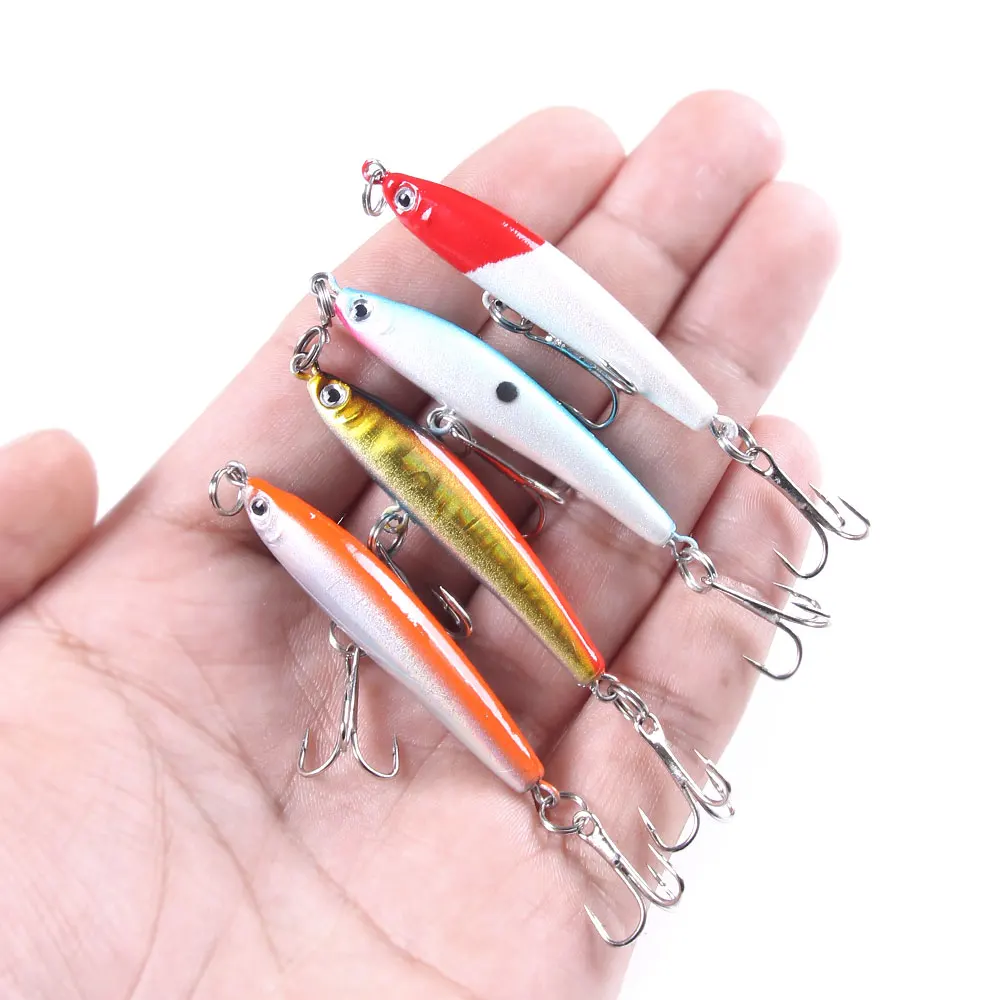6cm 3.4g 4pcs Fishing Bait Set Sinking pencil bait Wobbler P