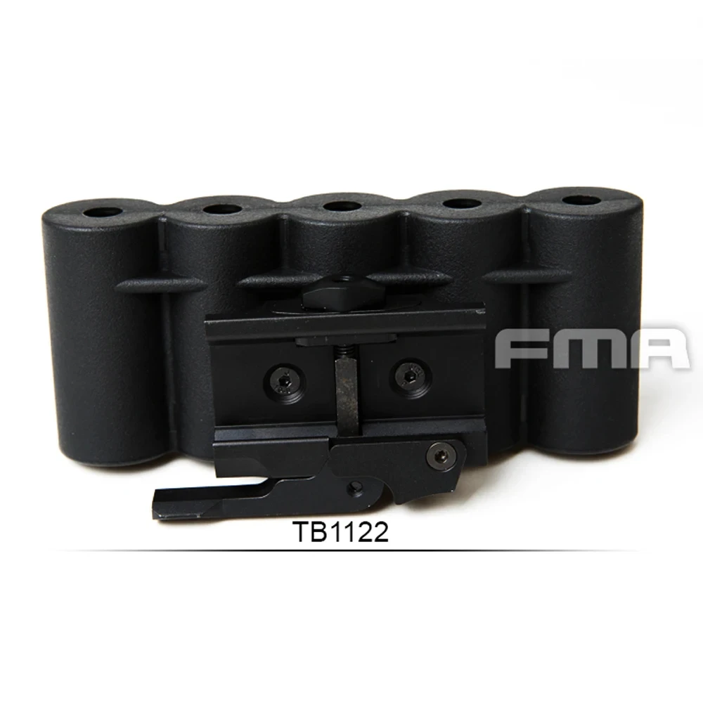 Hot FMA Tactical Shot Gun Shell Holder Provide You With 5 Additional Gauge Rounds Magazine Pouch Paintball Equipment Accessories