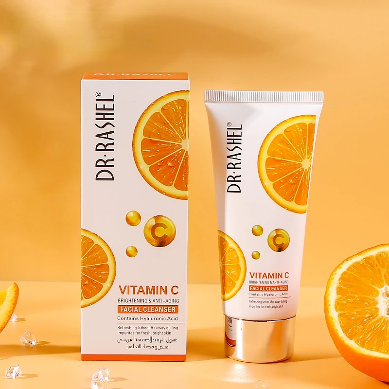 Dr.rashel Natural Vitamin C Nourishing Repair Cleanser Skin Care Whitening Moisturizing Shrinking Face Washing Product