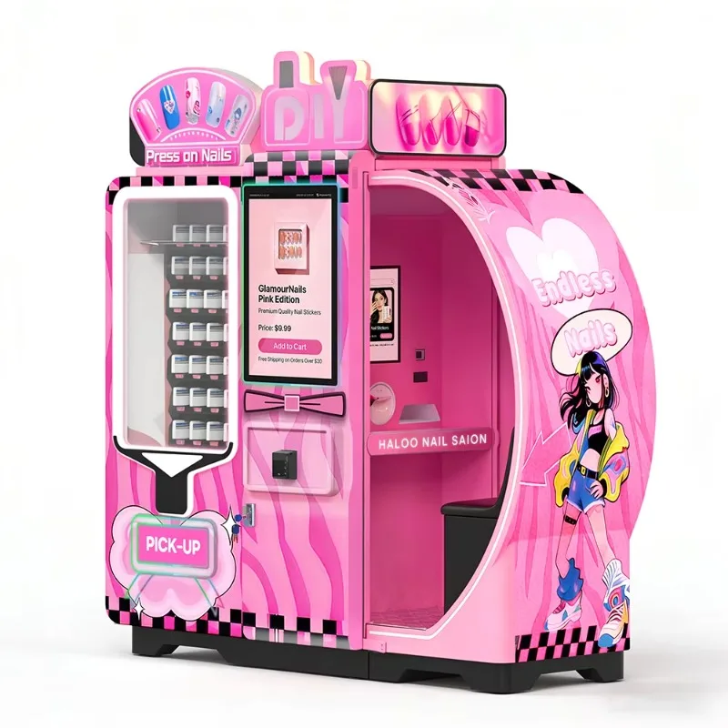 FL Vending Machine Custom Manufacturer Automatic Beauty Vending Machine DIY Finger Nail Printing Vending Machine
