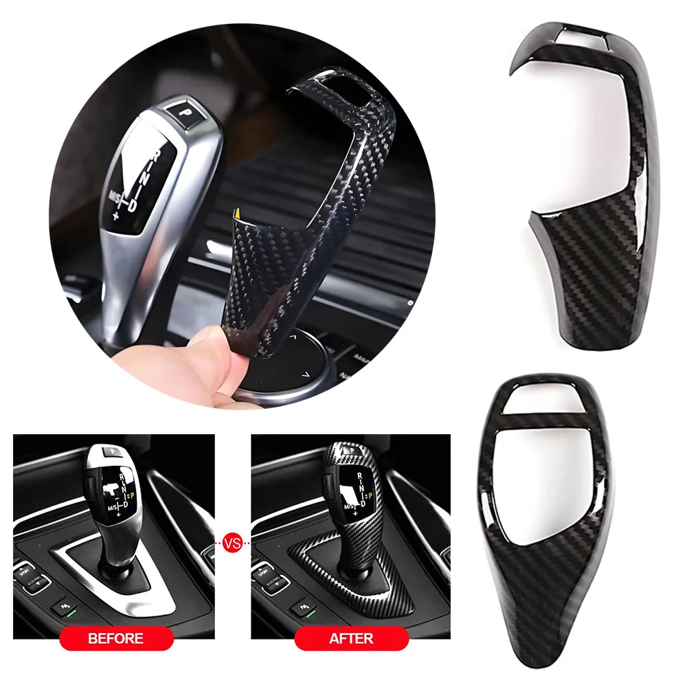 

Carbon Fiber Gear Shift Cover Self-adhesive Car Gear Shift Protector No Glue Needed for BMW X5 F30 F10 F15 F07 F20 F21 F22