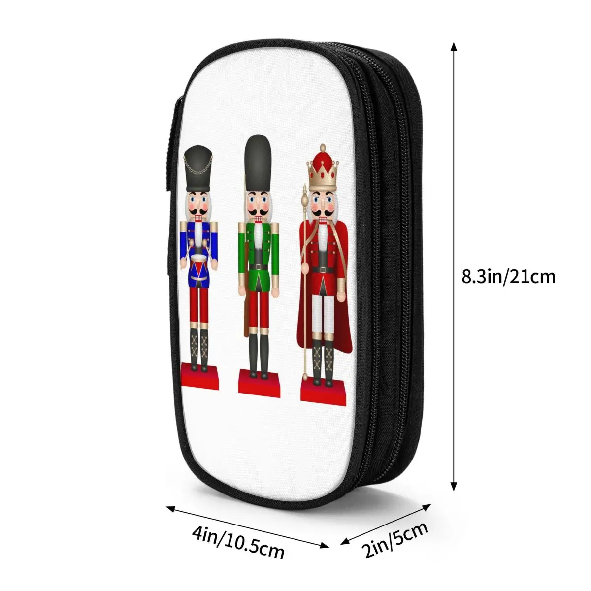 عيد الميلاد كسارة البندق مقلمة مقلمة المدرسة سستة الطفل الجمالية كبيرة قلم رصاص الحقيبة منظم قرطاسية #2