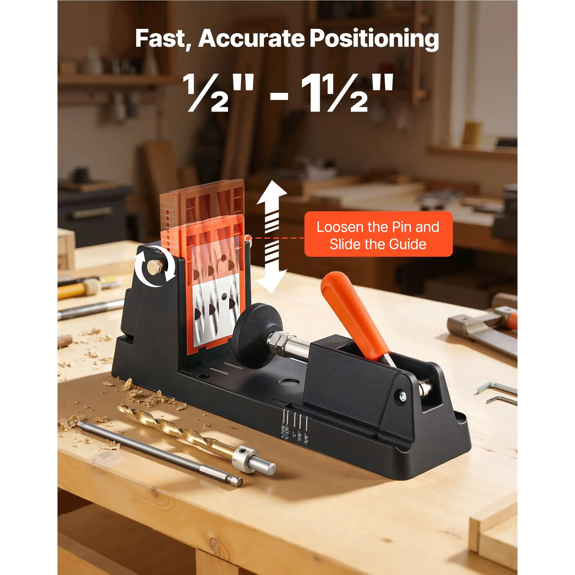 Pocket Hole Jig Kit, 1/2