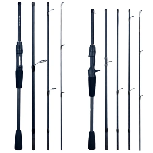 FLENHAI-mini cañas de pescar giratorias de carbono para viaje, Baitcasting, 1,8 ~ 2,4 m, peso de fundición, 5-30g M, productos de señuelo rápido para caña PHISHGER