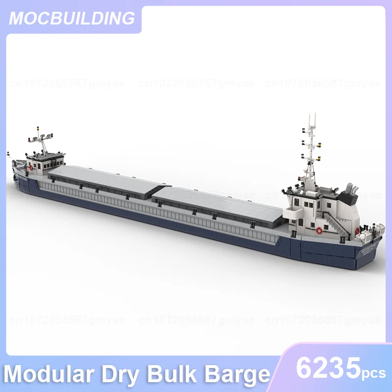 

Modular Dry Bulk Barge MOC Building Blocks DIY Assemble Bricks Transportation Educational Creative Collection Toys Gifts 6235PCS