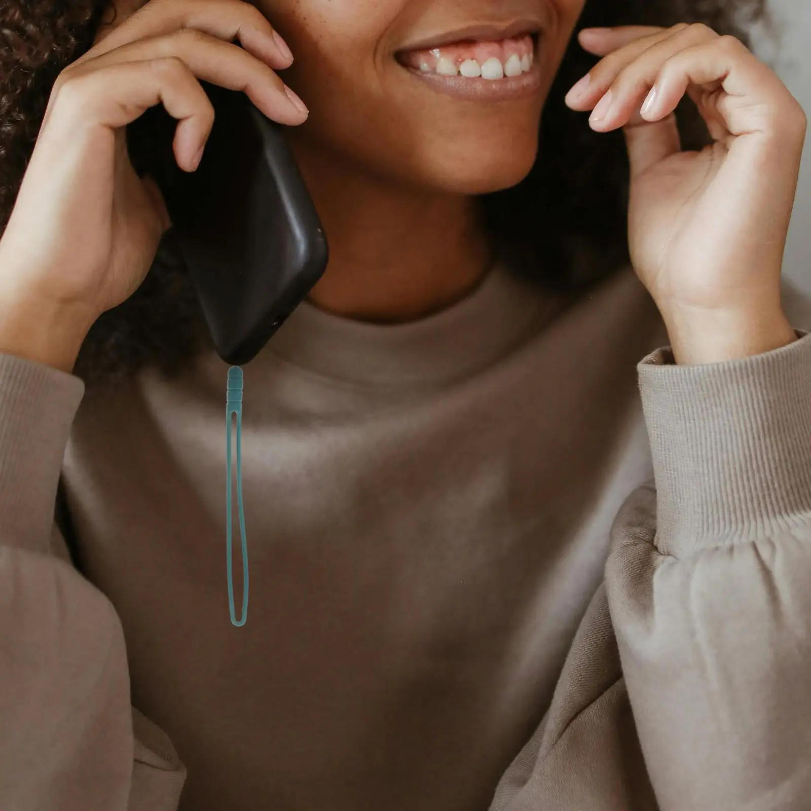 Mobile Phone Silicone Lanyard Cellular Cellphone Hanging Ropes Key Silica Gel Lanyards