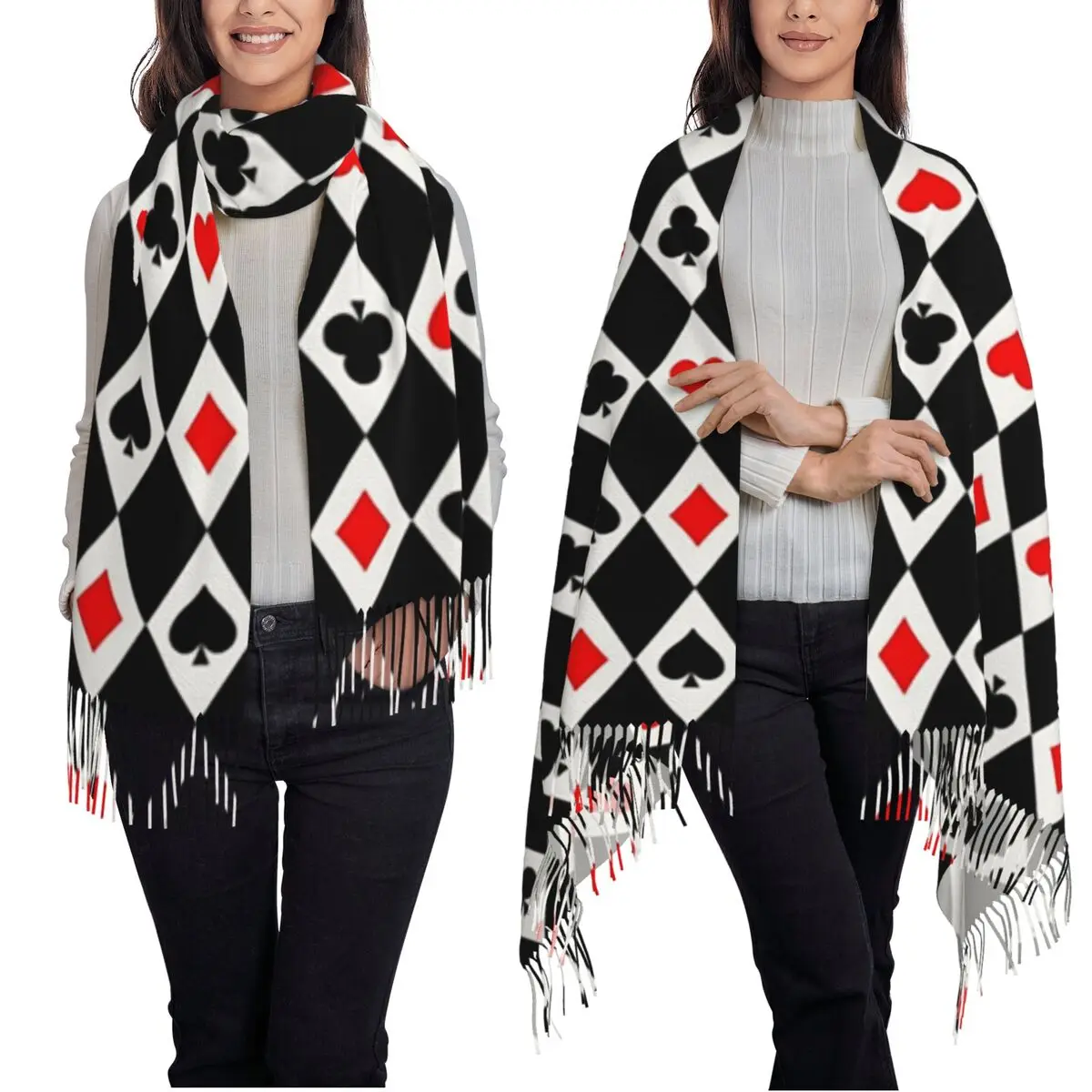 playing-cards-poker-print-scarf-tassel-scarves-for-women-soft-warm-shawls-and-wraps-large-fall-winter-shawl-wrap