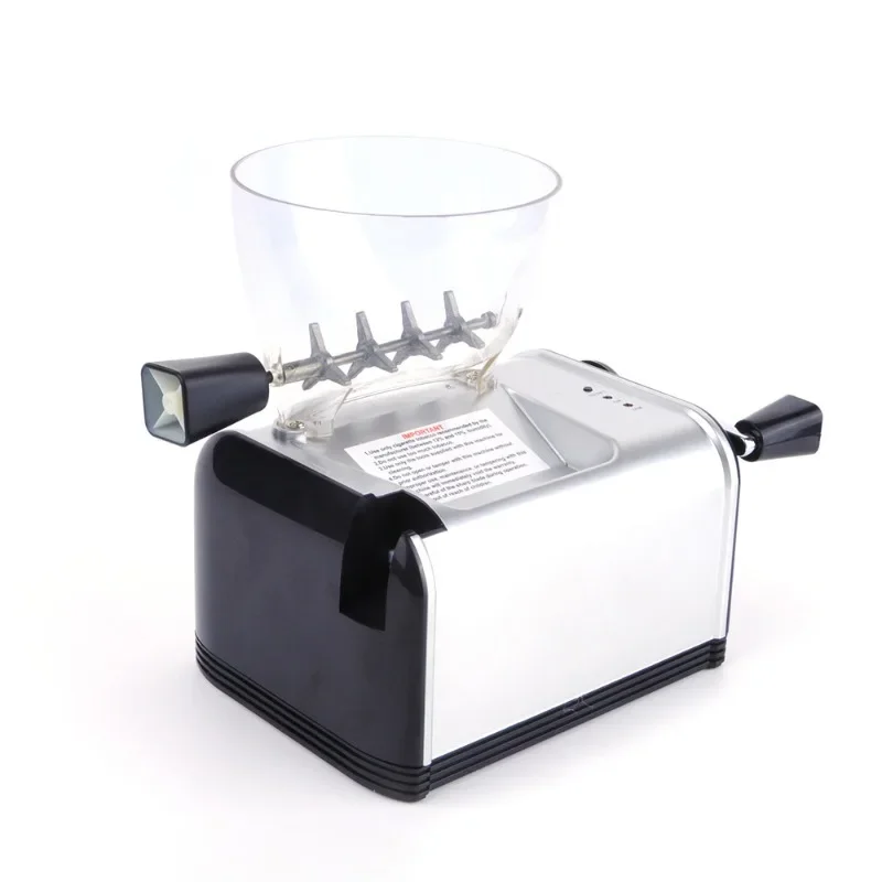 Household Fully Automatic Electric Cigarette Filling Machine Tobacco Specific American Style Silver Simple and Easy To Use