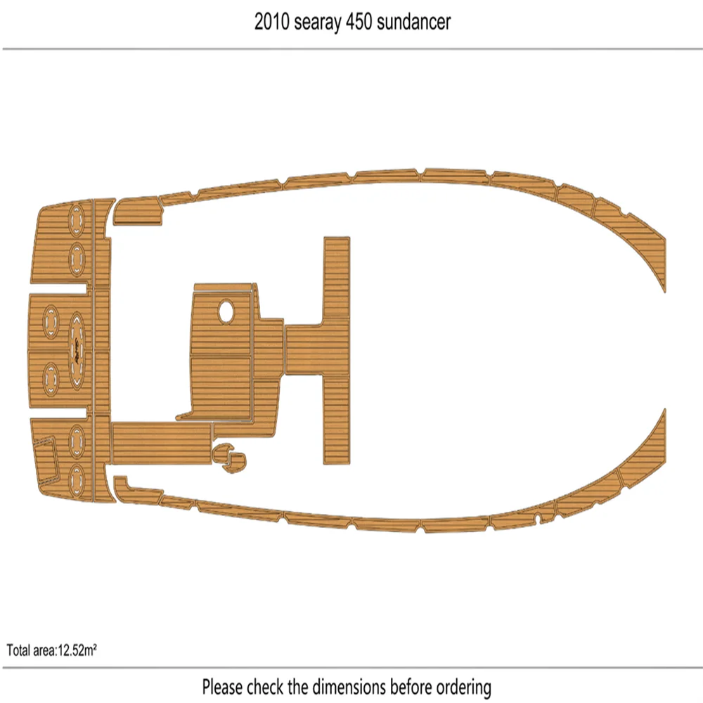 2010-2012 searay 450 sundancer cockpit & swim platform 1/4