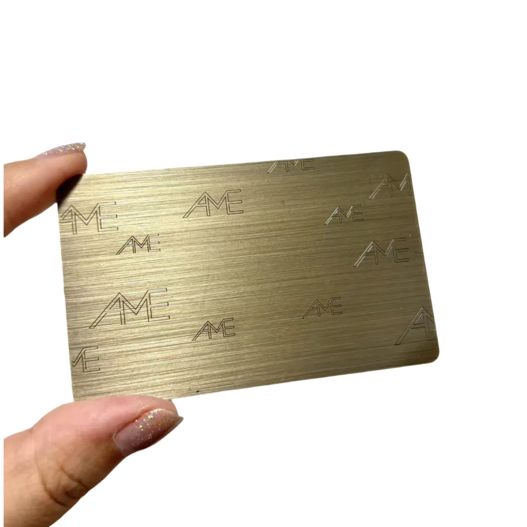Customized inquiry Custom Cheap  Stainless Steel Engraved Mirror Metal Business Card Metal Blank Cards Wholesale