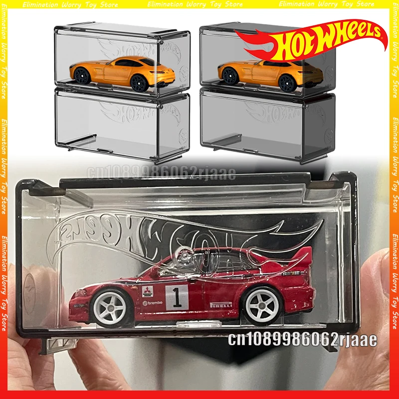

Набор из 5 прозрачных пластиковых коробок для хранения и демонстрации игрушечных машинок Hot Wheels, масштаб 1:64, для коллекционных моделей, для мальчиков