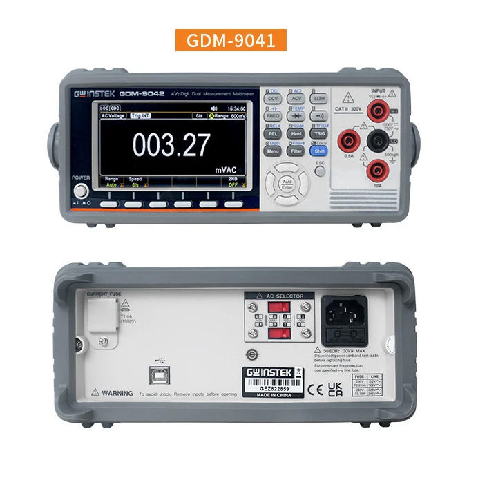 GW Instek GDM-9042 Digital Multimeter GDM-9041 Automatic Identification of Voltage, Resistance, Diode, and Continuity Testing