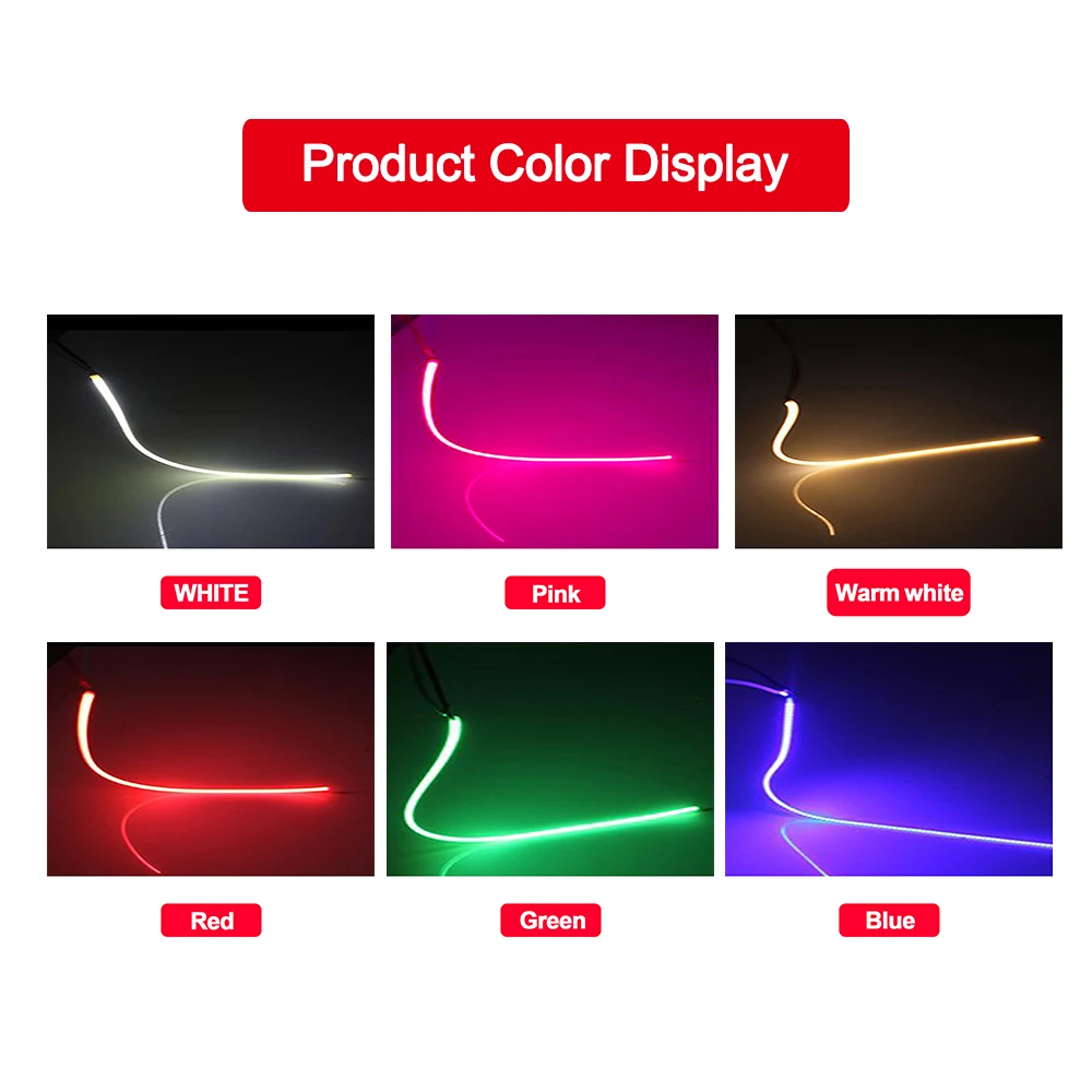 LED flexible filament  light emission diy environment Filament Fairy Filament positive and negative terminals at the same end 3v