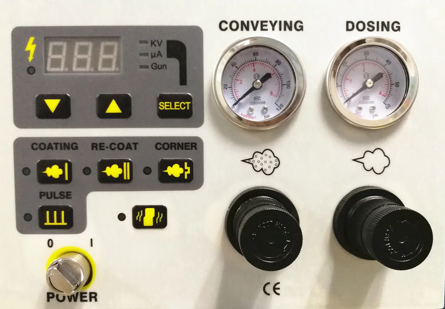 مسدس رش لآلة طلاء المسحوق بشاشة رقمية مع SS 304 Min Hopper #5