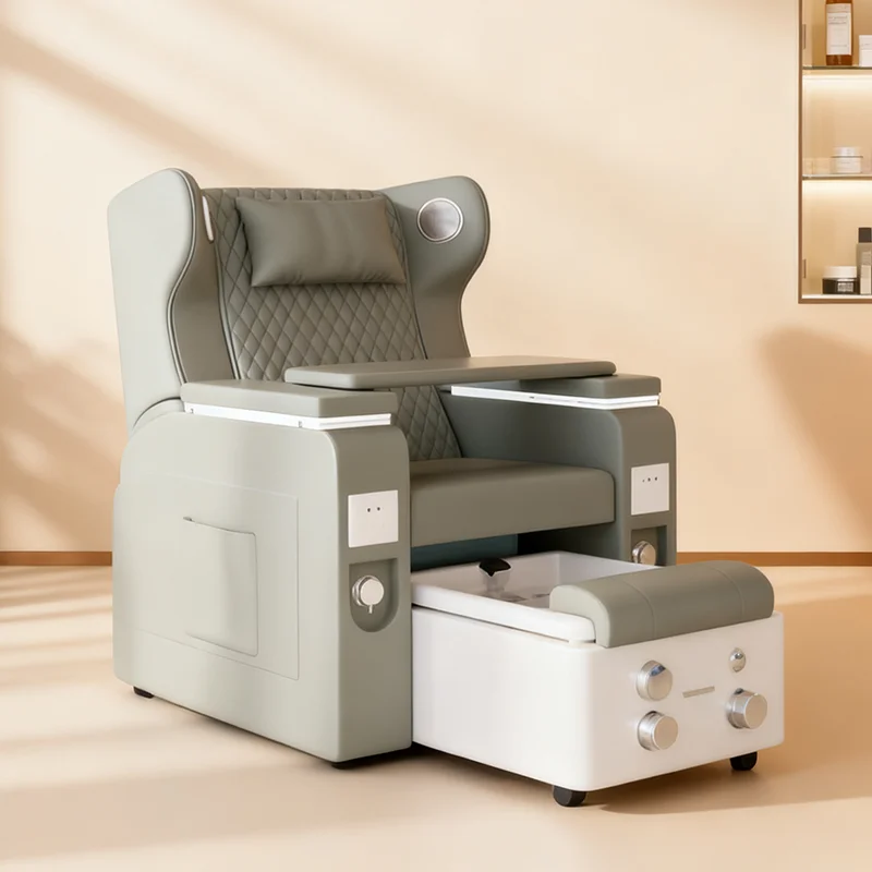 

Nail Salon Equipment Electric Reclining Massage Foot Spa Chair Modern Luxury Pedicure Chair With Bluetooth Speaker