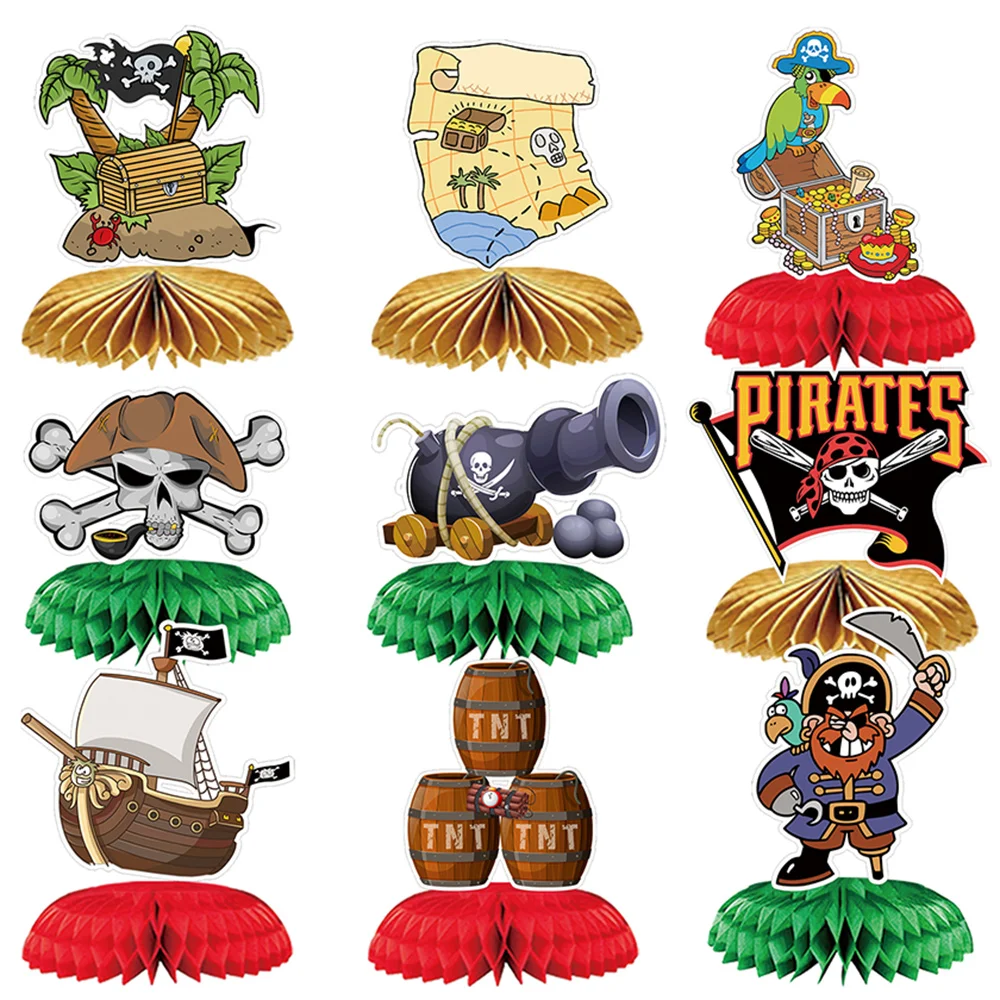 

Pirate Honeycomb Centerpieces Table Decorations Honeycomb Balls Birthday Party Supplies Nautical Theme Party Photo Booth Props