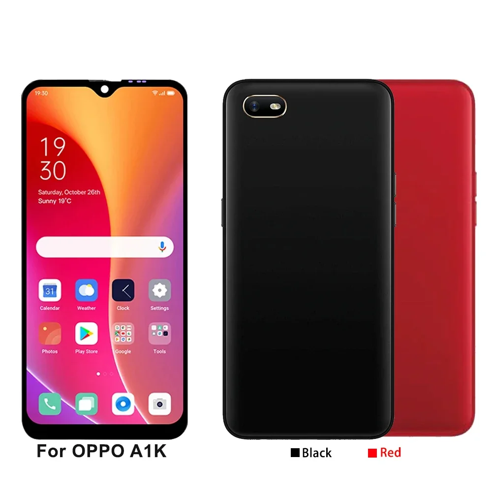 6.1\'\' AMOLED For Oppo A1k CPH1923 LCD Display Touch Screen Digitizer For Oppo Realme C2 RMX1941 RMX1945 Screen LCD With Frame