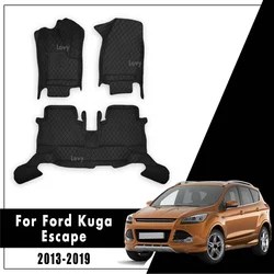 Car Floor Mats For Ford Escape 2013 2014 2015 2016 2017 2018 2019 Customized Specially Auto Accessories Styling Foot Pads Rugs
