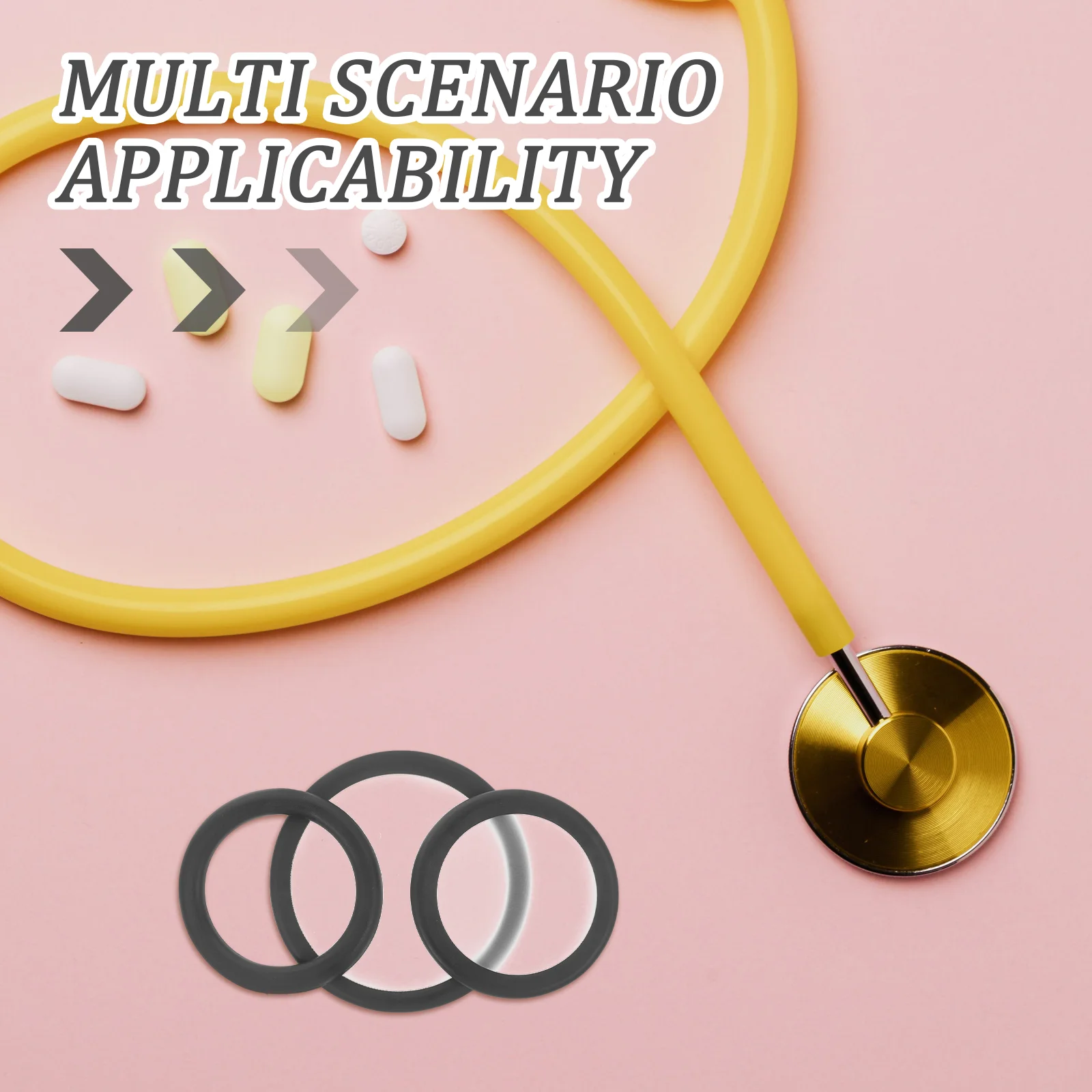 3 Pcs Replacement Diaphragm Stethoscope Accessories Large Integrated Membrane Health Equipment Doctor Supplies