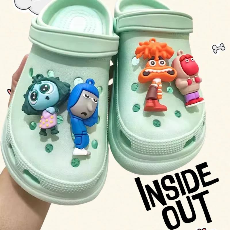 

MINISO Inside Out 2 Cute Cartoon Shoes Charms 3D Detachable Shoe Buckles Decorative Accessories For Christmas Birthday Gift