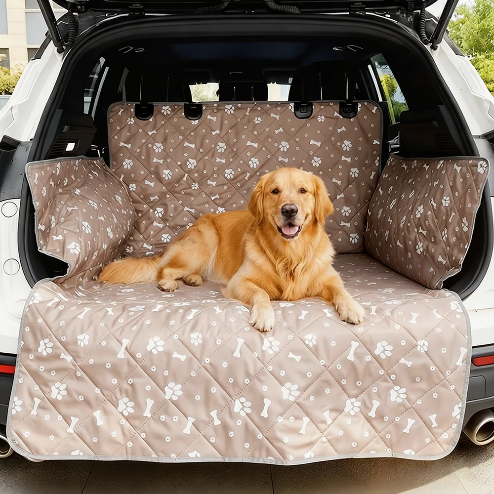Housse de protection imperméable pour coffre de SUV pour chiens, tapis de protection pour sièges de chiens pour SUV, berlines et fourgonnettes, grande taille, ajustement universel, tapis pour animaux imperméable et anti-salissures