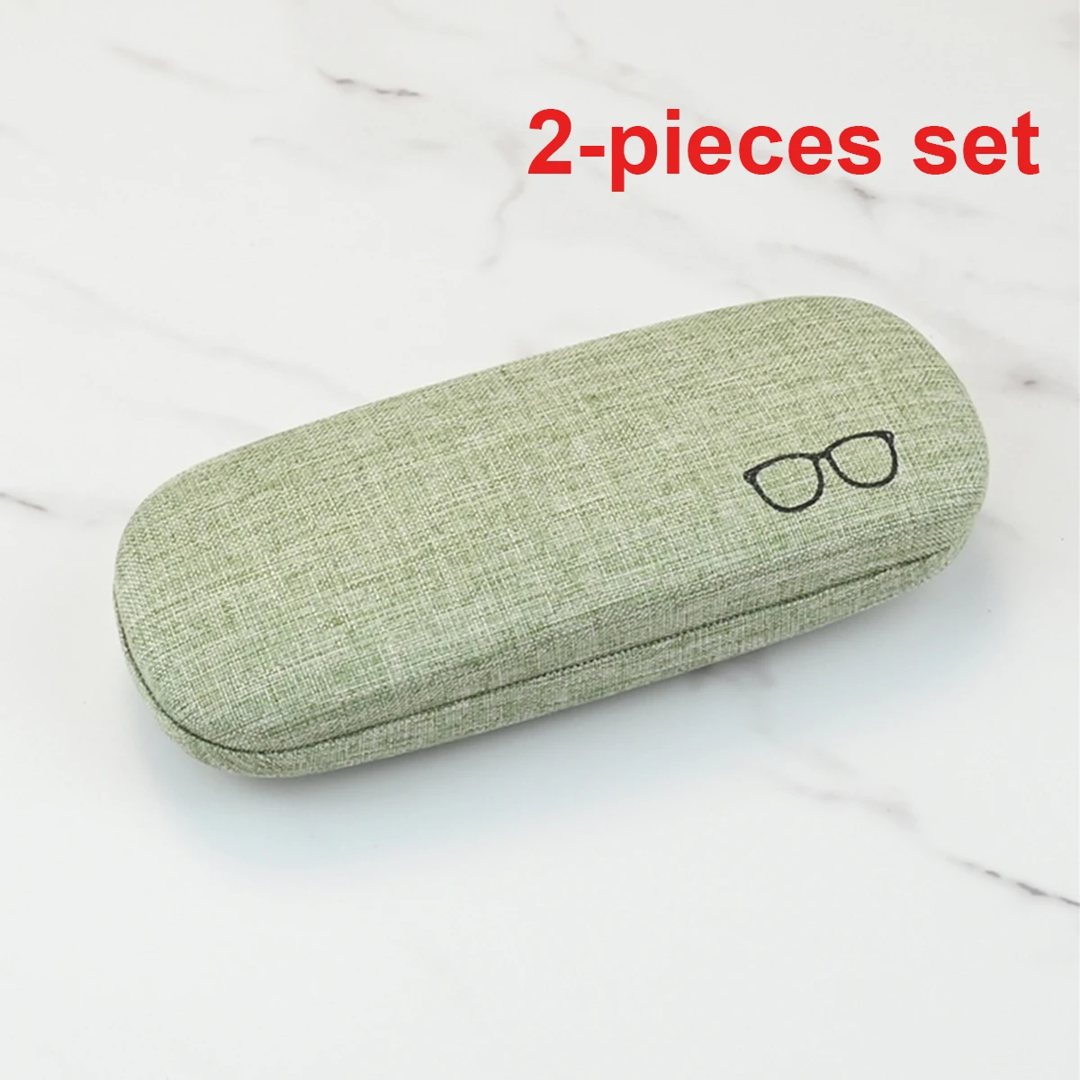 Hard Shell Eyeglasses Case For Men Women Protector Linen Fabrics Large Glasses Case Concise Holder Eyewear Storage PH1