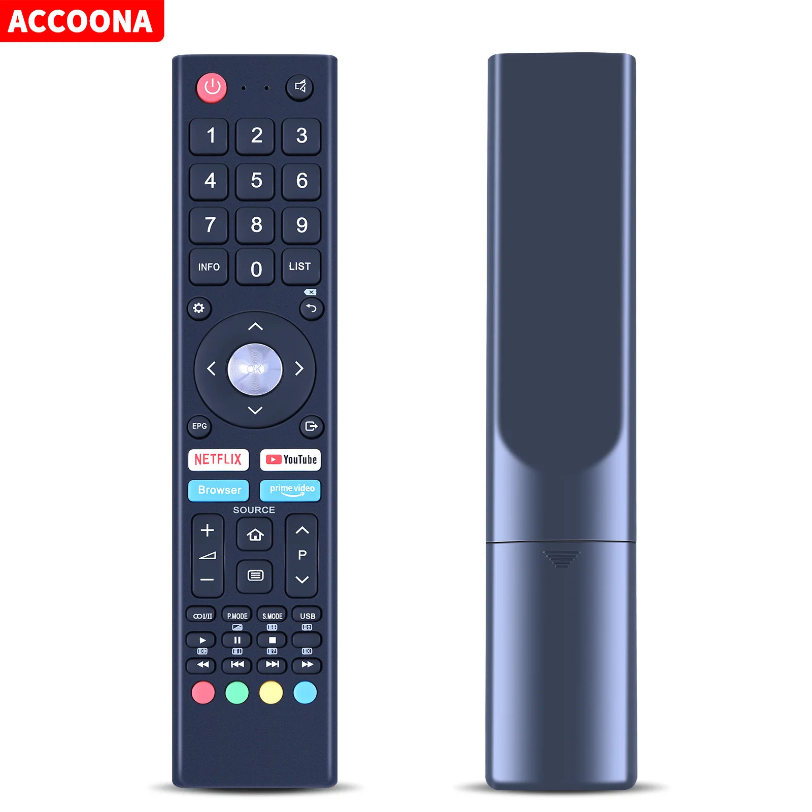 Remote control for Changhong U43H7A U43H7S U50H7S U55H7S OK ODL24771HN-TAB ODL50672U-TAB Saba SA24S46A9 SA32S67A9 Aiwa TV