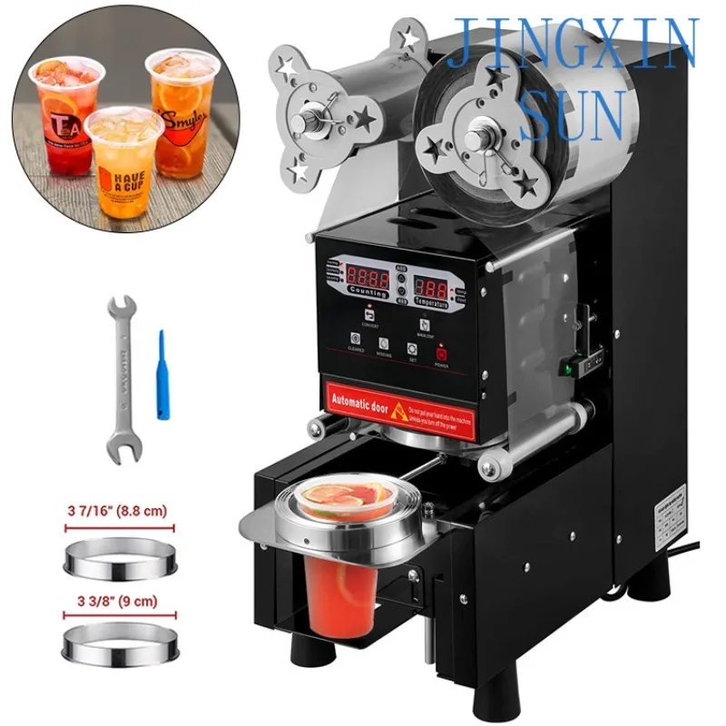Hot-selling electric 95mm coffee beverage bubble tea boba juice cup sealing machine automatic cup sealing machine