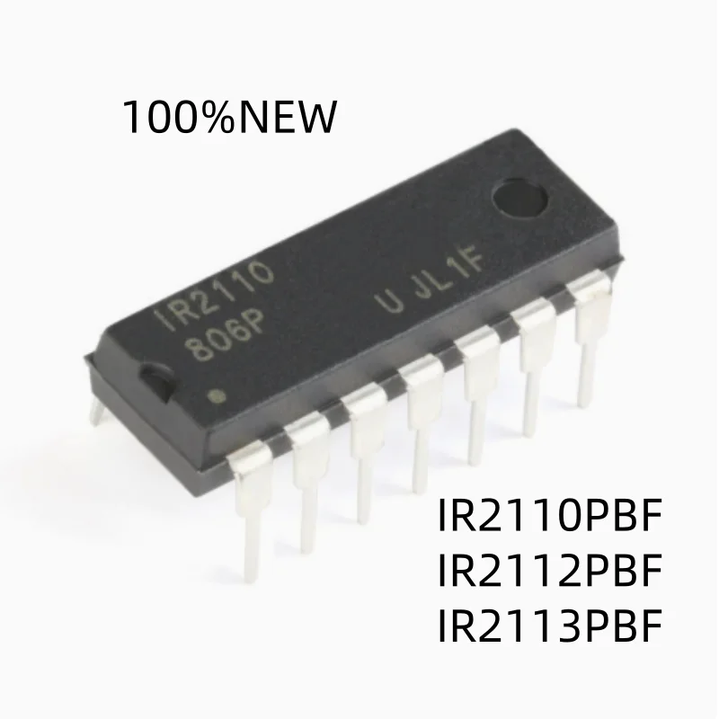 (10Pcs) 100% New Ir2110 Ir2112 Ir2113 Ir2110Pbf Ir2112Pbf Ir2113Pbf Dip-14 Gate Driver Ic Chip