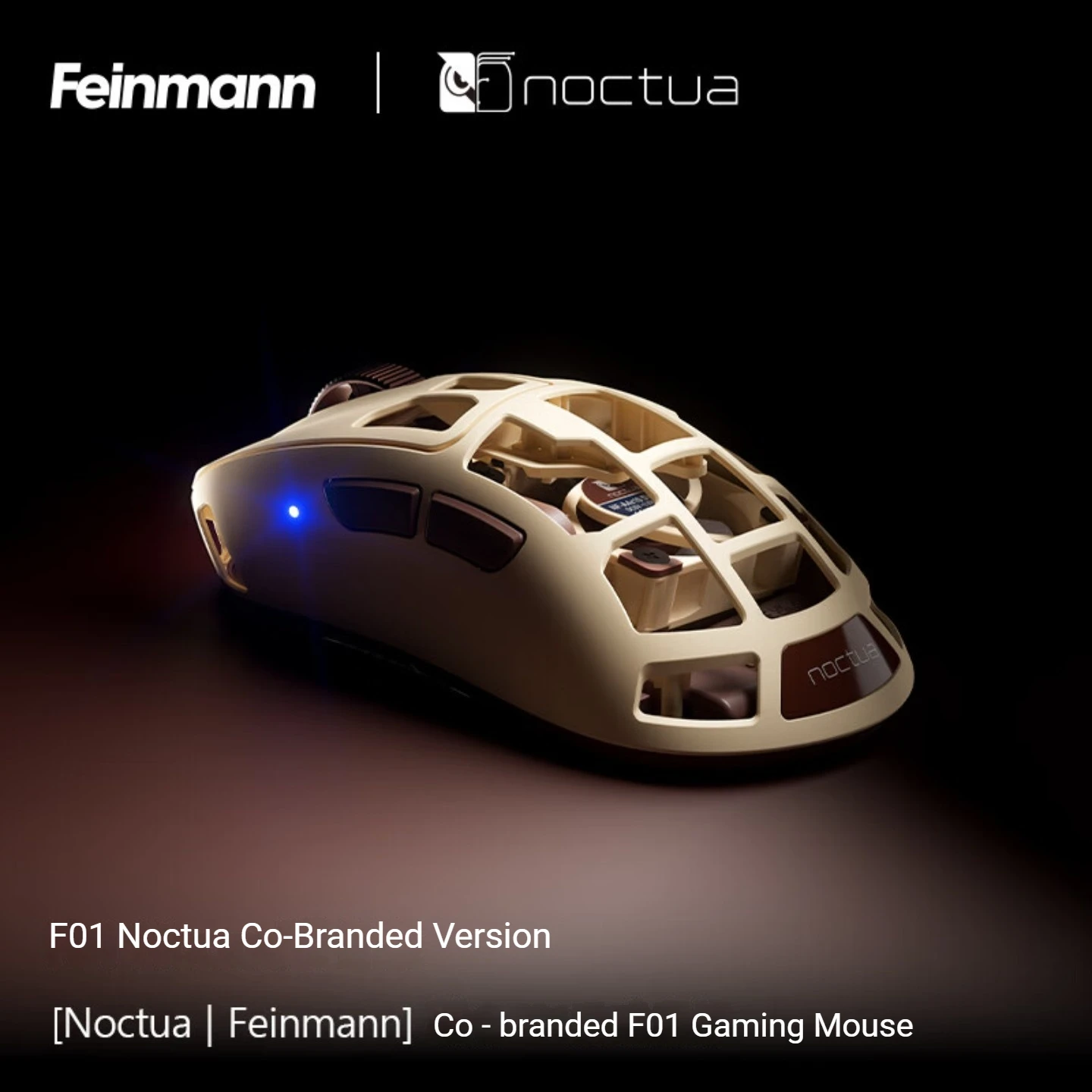 Pulsar Feinmann X Noctua F01 Wireless Gaming Mouse,Built-in fan,42000DPI,800IPS,8000Hz,XS-2