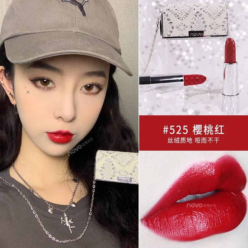 New Matte Lipstick Long Lasting Lipsticks Nude Makeup Lip Cosmetics Velvet Red Waterproof Lipstick Korean Cosmetics