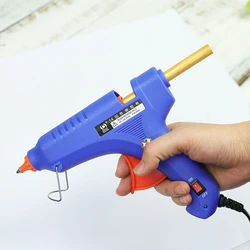 Pistola per colla per fusione di cera da 20 W con stick di colla da 7 mm * 100 mm Mini pistole industriali per uso domestico Temperatura di calore Strumento di riparazione termoelettrica