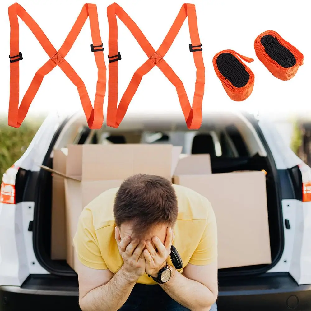 High-efficiency Furniture Moving Carrying Straps Heavy Duty Labor-saving Transport Belt Ropes Professional Strong Load Bearing