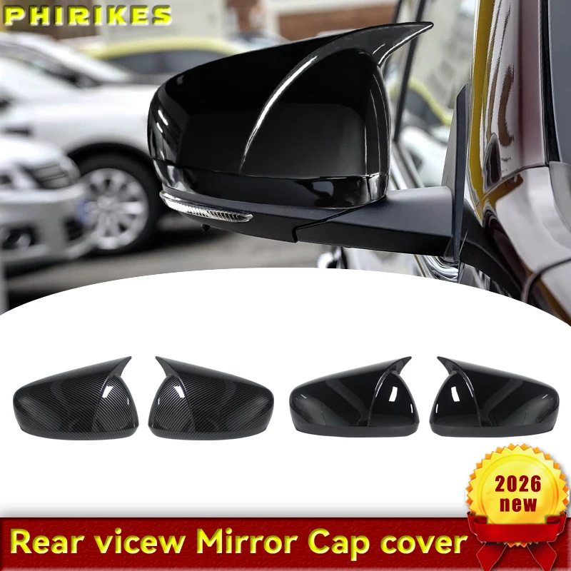 L+R MP Style Rearview Mirror Cover Caps For Renault Koleos MK2 HC For Samsung QM6 2017-2023 Covers Shell Body Kits Tuning ABS