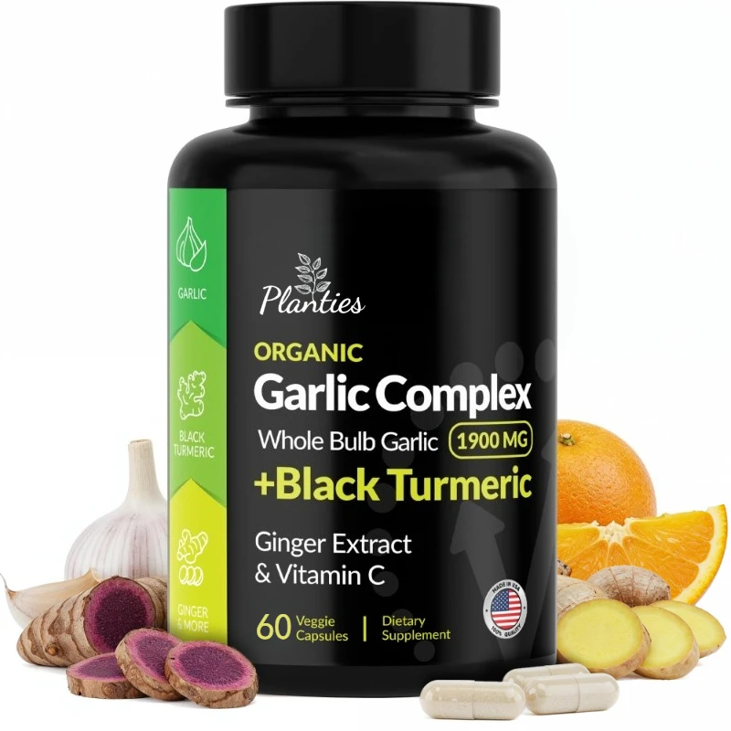 

Wormwood Black Lilac Garlic Turmeric Capsules - Clean Gut and Digestive Health Support
