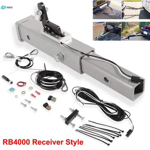 RB4000 리시버 스타일 올인원 트레일러 보조 브레이크 시스템, 2 인치 히치, 다양한 트레일러 유형, 2 인치 리시버 포함
