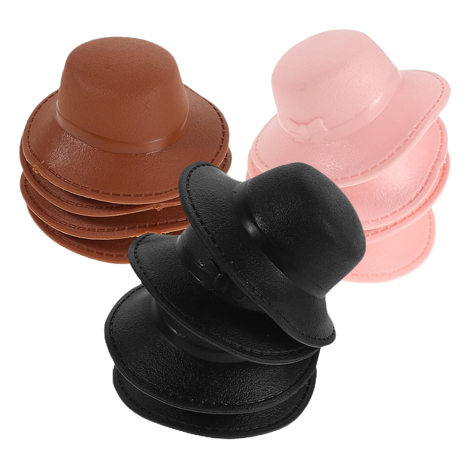 12Pcs Small Princess Hats 11 Inch Costume Accessories Mini Top Hats for Crafting Holiday Bottle Covers Festive Decorations