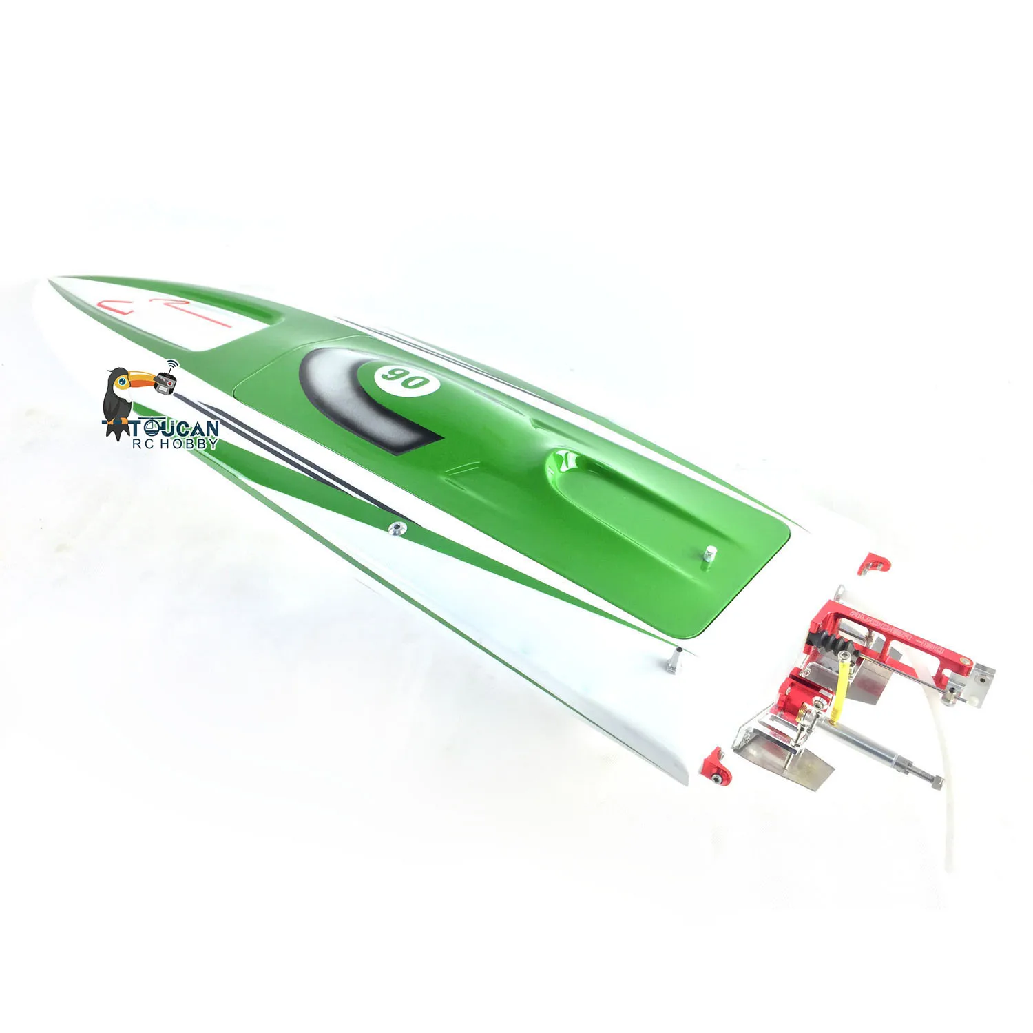 DTRC Toucanhobby E36 Fiber Glass Green Electric Race PNP RC Boat W/ Motor Servo ESC W/O Battery