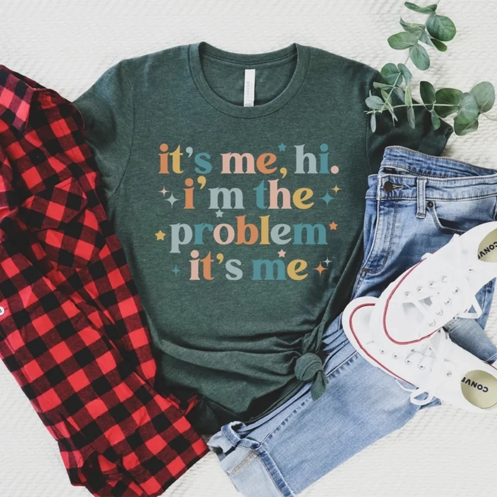 Hi I'm The Problem It's Me T-shirt Anti Hero Taylor Music Inpired Shirt Meet Me At Midnight Tees Vintage Graphic Tee Fans Tops